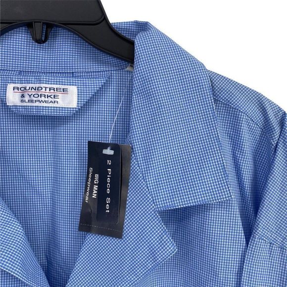 Roundtree & Yorke Blue and White Formal Blazer - Picture 3 of 7